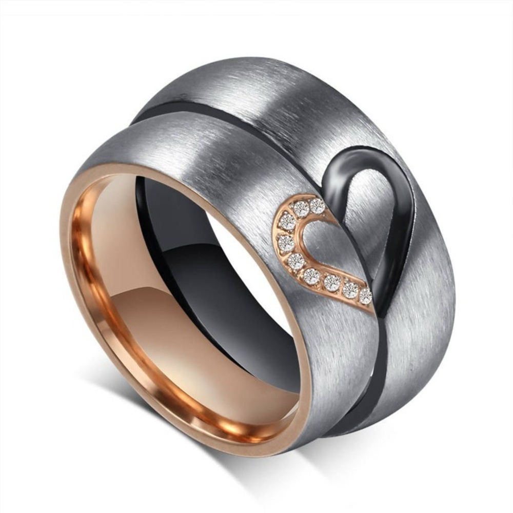 Elegant Silver and Gold Women's Ring / Matching Promise Ring, Wedding